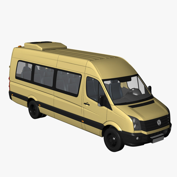 crafter bus 2011 3d lwo - VW Crafter Bus 2011 by DreiDe